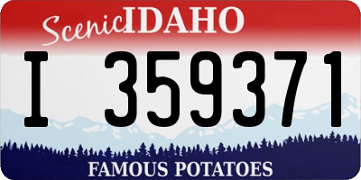 ID license plate I359371