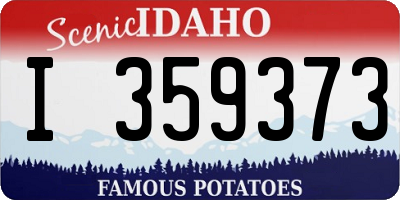 ID license plate I359373
