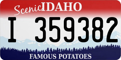ID license plate I359382