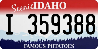 ID license plate I359388