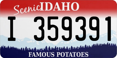 ID license plate I359391
