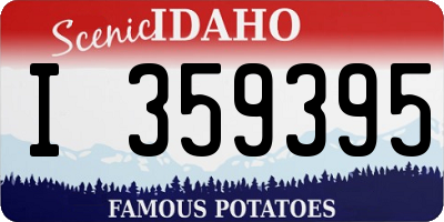 ID license plate I359395