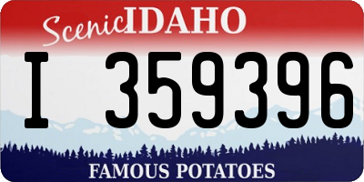 ID license plate I359396