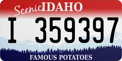 ID license plate I359397