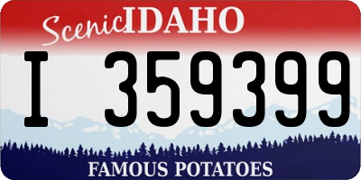 ID license plate I359399