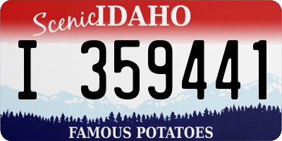 ID license plate I359441