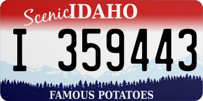 ID license plate I359443