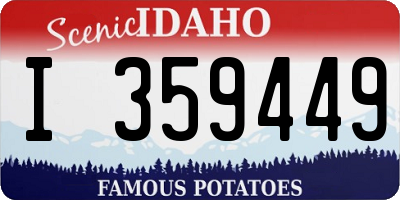 ID license plate I359449