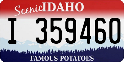 ID license plate I359460
