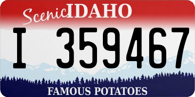 ID license plate I359467