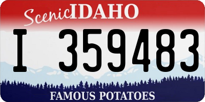 ID license plate I359483