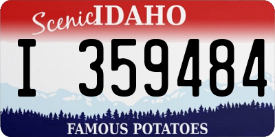 ID license plate I359484