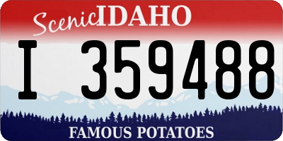 ID license plate I359488