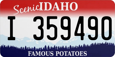 ID license plate I359490