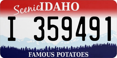 ID license plate I359491