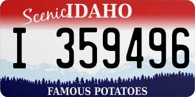 ID license plate I359496