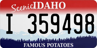 ID license plate I359498