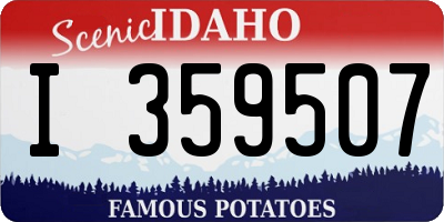 ID license plate I359507