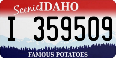 ID license plate I359509