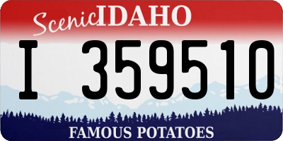 ID license plate I359510