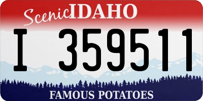 ID license plate I359511