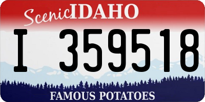 ID license plate I359518