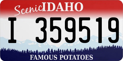 ID license plate I359519