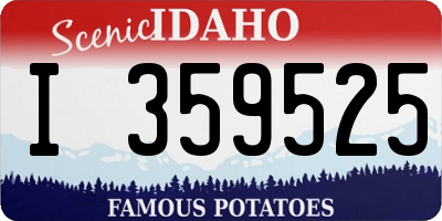 ID license plate I359525