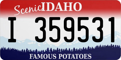 ID license plate I359531