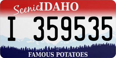 ID license plate I359535