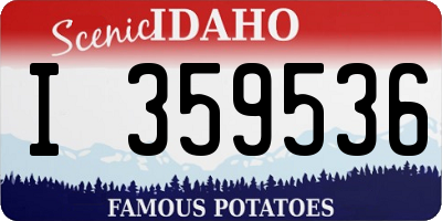 ID license plate I359536