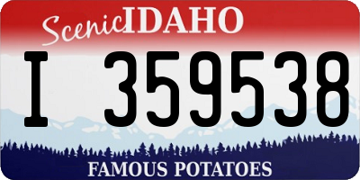 ID license plate I359538