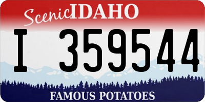 ID license plate I359544