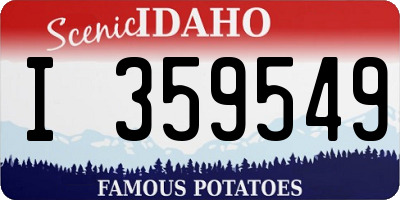 ID license plate I359549