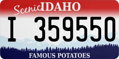 ID license plate I359550