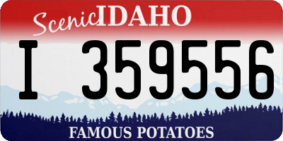 ID license plate I359556