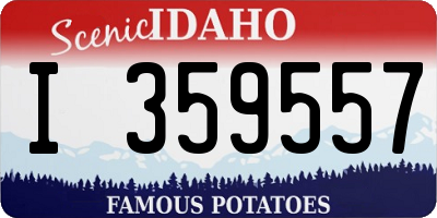 ID license plate I359557