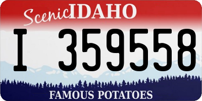 ID license plate I359558