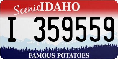 ID license plate I359559