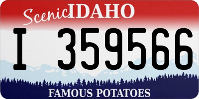 ID license plate I359566