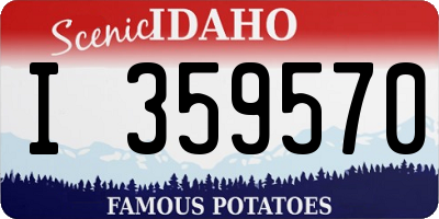 ID license plate I359570