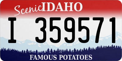 ID license plate I359571