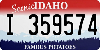 ID license plate I359574