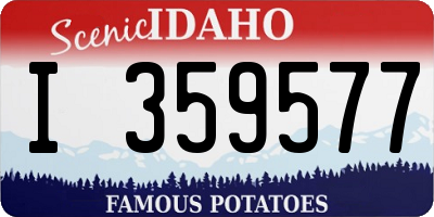 ID license plate I359577