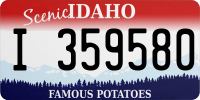 ID license plate I359580