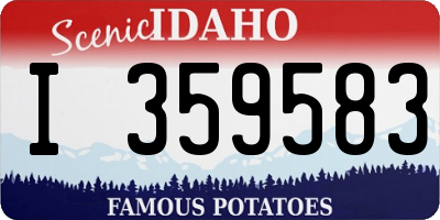 ID license plate I359583