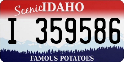 ID license plate I359586