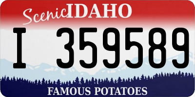 ID license plate I359589