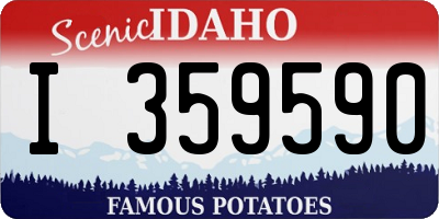 ID license plate I359590