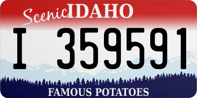 ID license plate I359591